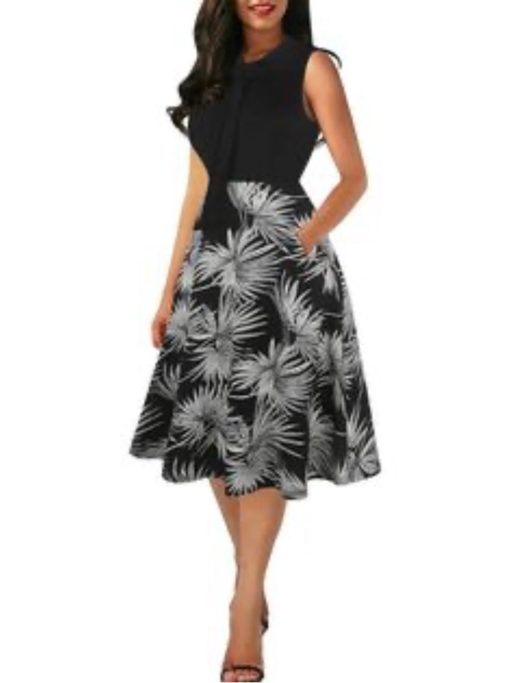 JessicaHoward B&W Midi Dress, 16W